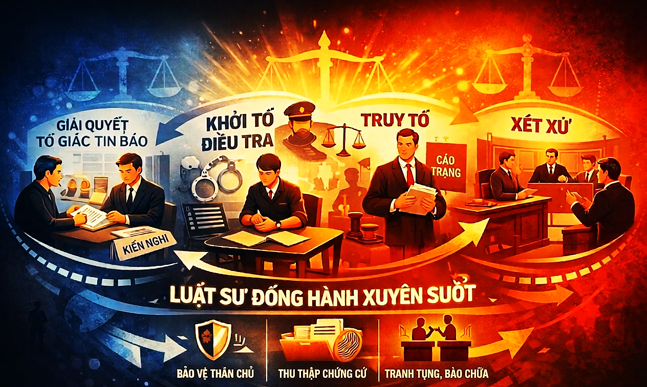 LUẬT SƯ ĐƯỢC THAM GIA TỪ GIAI ĐOẠN NÀO CỦA VỤ ÁN HÌNH SỰ?